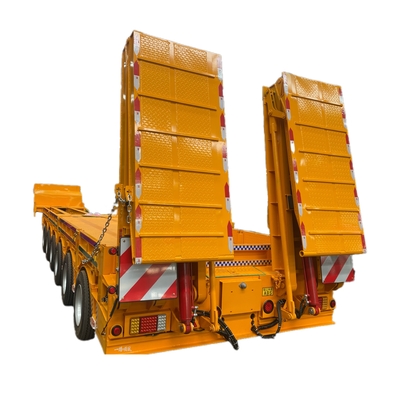 CIMC Heavy 6 Axle Low Bed Semi-Trailer Material de aço Truck Trailers com desempenho