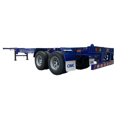 Semi-remolque esqueleto para transporte de contentores, eletroforese e revestimento em pó KTL