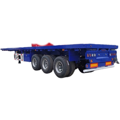 Customização CIMC Truck 3-Axle Flatbed Semi-Trailer com carga útil máxima 20001-25000 kg