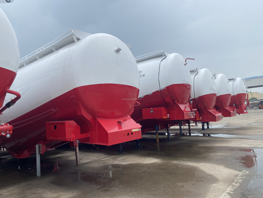 CIMC Qualidade Três eixos Pesado 50 metros cúbicos 80 toneladas Três eixos Transportes a granel Semirreboque Vendas directas de fábrica