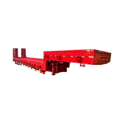CIMC Latest Design Low Panel Flatbed Trailer com Suspensão Aérea 12950x3000x1650mm