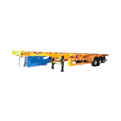 Semi-reboques de carga CIMC 3-Axle 50T para transporte de contentores com suspensão mecânica ou aérea