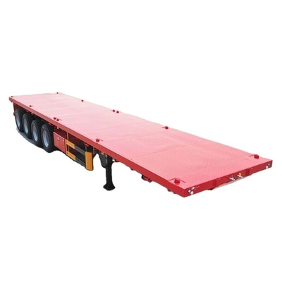 CIMC novo 4 eixo 80-100 toneladas uso para transporte de equipamento pesado máquinas e cargas de grandes dimensões contêiner de cama plana semi-camião reboque