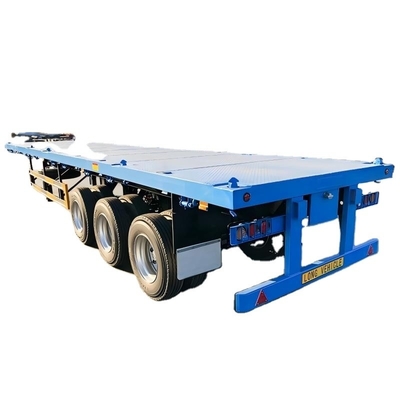 CIMC 3 eixos ou personalização com 3mm 4mm Placa de grãos plataforma 20ft 40ft contêiner de todos os tipos de carga caminhão de cama plana semi-reboque