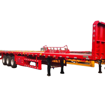 CIMC 2/3/4 eixos nova fábrica personalizada 12m 13m 14m 40t 60t 80t 100t África transporte de carga de contentores de terraço plano semi-reboque