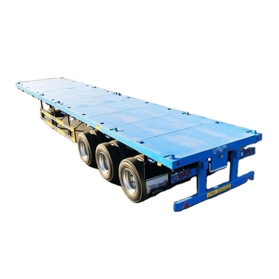 CIMC 2/3/4 eixos 40ft 12500*2500*1500mm 70 toneladas capacidade 8-12 conjuntos de fechadura de torção tractor caminhão de convés plano Semi-reboque