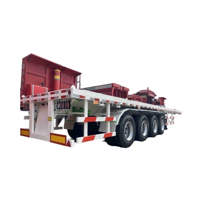 CIMC Melhor Qualidade 3-4 eixos 60t Novo Trailer de Cama Baixa de Cama Baixa 3 eixos 80t Lowbed Lowboy Low Flatbed Trailer para Venda