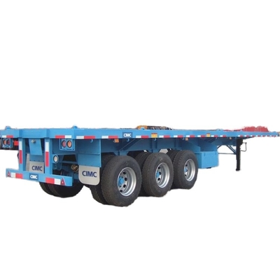 CIMC Flatbed Trailer Último Design Para Ótimo Desempenho Flatbed Semi Trailer