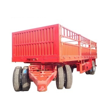CIMC personalizado 3 eixos transporte de mercadorias pesadas aço inoxidável contêiner de gado vedação lateral parede carregador