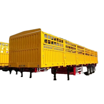 CIMC 3/ 4 / 5 Cercas de estacas de eixos 40 -100 toneladas venda de fábrica em segunda mão Cercas de caminhões de transporte de carga parede lateral semi-reboque para venda