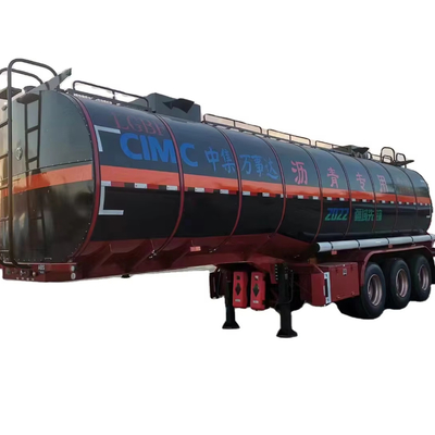 CIMC barata 3 eixos de aço carbono 40KL 36cbms pavimento petróleo asfalto betume óleo de palma combustível transporte camião de tanques semi-reboque