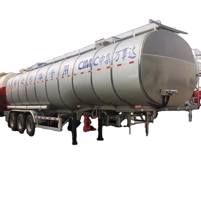 CIMC Ferro de 3 eixos S30408 11450*2500*3900mm massa total 40T massa de borda 8200 uso EHA fim do prato 4,5mm espessura tanque de líquido comum