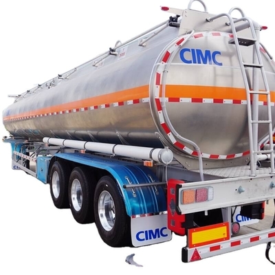 CIMC 33000 40000 45000 50000 60000 Litros 3 eixos Combustível de liga de alumínio gasolina Tanque de óleo Cisterna semi-reboque para venda