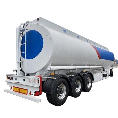 CIMC Tri-eixo Aço inoxidável Petróleo Diesel Gasolina 6-7 Armazém separado 7000L Transporte Óleo Combustível Caminhão-tanque Semi-remolque