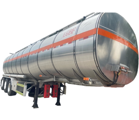 CIMC último eixo de liga de alumínio de alta resistência 3 com potência do motor de capacidade de 25000-70000L tanque de óleo diesel semi-reboque