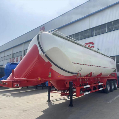 CIMC Aço de liga de baixo carbono de alta tração 40cbms 3-eixo W Forma Bulker Carrier Cimento Semi-reboque