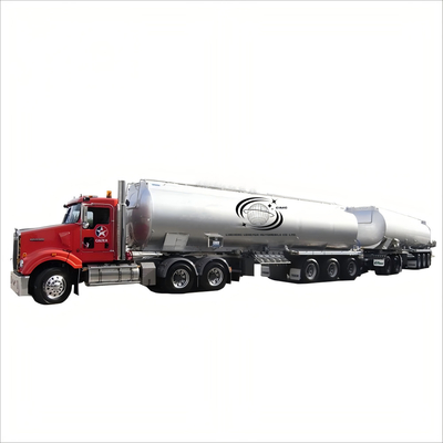 Avançado B-Tank Fuel Tanker Semi-Trailer projetado para transporte seguro e eficiente de líquido com capacidade aumentada