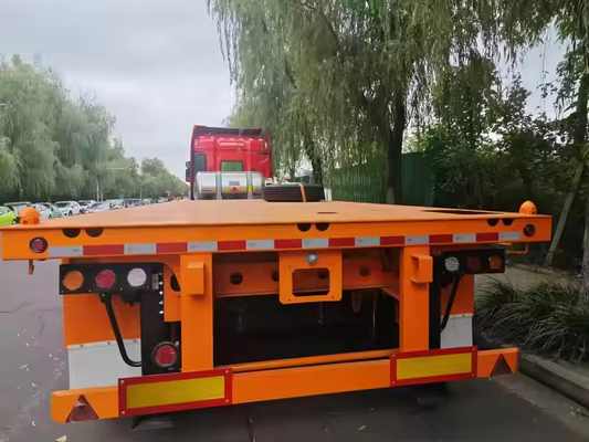 Acessórios duplos Tectura de ferro comprimento de 10 a 20 m Carro de transporte de carga pesada semirreboque