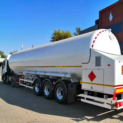 13150*2500*4100mm 1 Compartimento 45CBM 60000 litros Tanque de transporte de GNL Semi-reboque