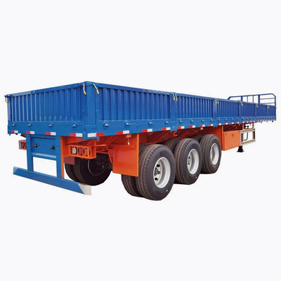Container de parede lateral de carga pesada melhorado Semi-trailer Versátil Transporte de contêineres durável e eficiente