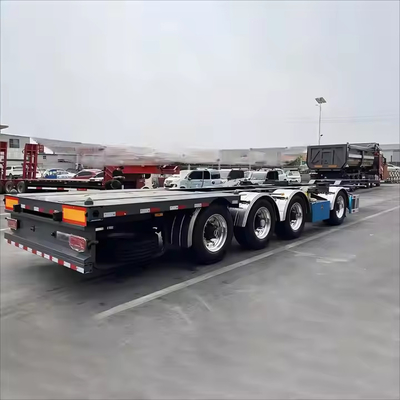 CIMC Aço de alta resistência 2/3 eixos 20/30/40/45/48/53ft Container Twist Lock Skeleton Semi-trailer
