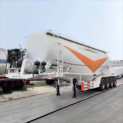 CIMC 3 eixos 30 toneladas transporte de aço inoxidável farinha de trigo matéria-prima em pó de carbono caminhão triller
