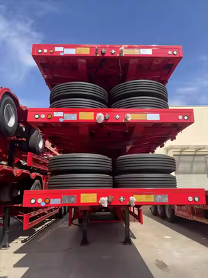 CIMC 40/ 45ft 2 eixo de aço soldado trailers de vigas longitudinais
