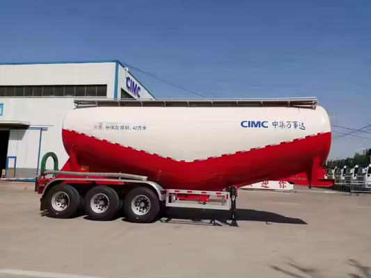 CIMC 3 eixos 35cbms diesel gerador mistura seca mortero bin tanque de pós Cargo Semi-remolque