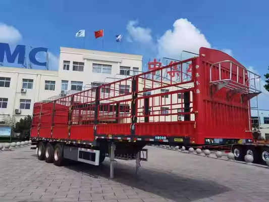 CIMC 3 eixos 40 -100T carga a granel transporte de utilidade estaca animal lateral caminhão vedação semi-reboque