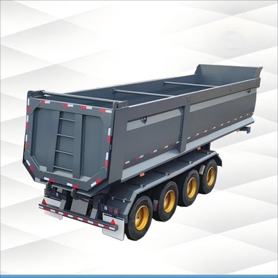 Africa Heavy-Duty Dump Truck Semi-Trailer: Projetado para o transporte e descarregamento eficientes de materiais a granel e resíduos