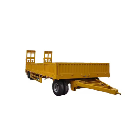 Sistema de rampa hidráulica Barra de tração de cama baixa Trailers completos para venda