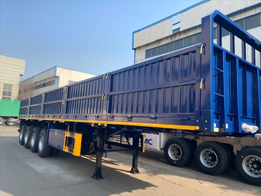 Container de parede lateral de carga pesada melhorado Semi-trailer Versátil Transporte de contêineres durável e eficiente