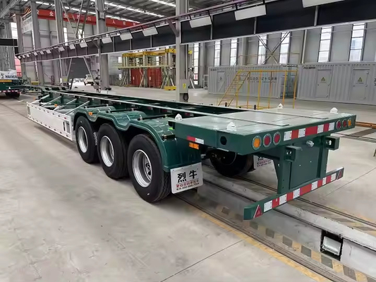 CIMC 3 Eixo 40ft 20ft Esqueleto Semi-remolque Container Chassis para partes de transporte de contêineres