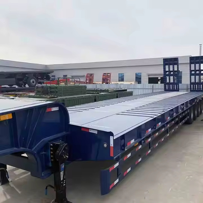 CIMC 60 toneladas carregador hidráulico extensivel lowboy de cama baixa caminhão semi-reboque 2-3 eixo carregamento & utilitários reboques