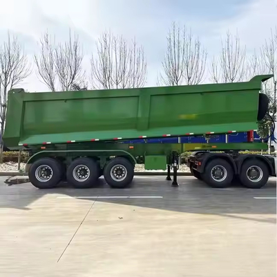 CIMC Transporte de transporte de carga pesada de mineração personalizado Entrega camião de descarga semi-reboque 40 metros cúbicos 3 eixos em forma de U camião de descarga traseiro