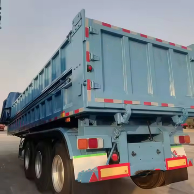 CIMC Alta resistência de aço 3 eixos Dump Trailer Side Dump Semi-truck com preço de fábrica