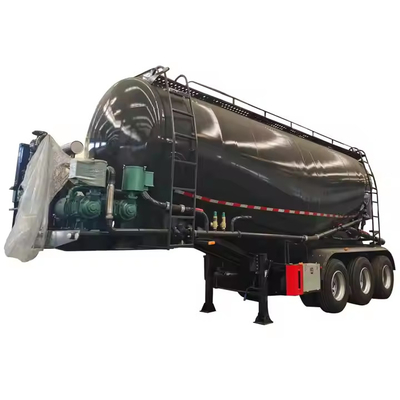 Fábrica China Preço Barato Cimento Bulker Trailer 4 Alex 45cbm Pó Bulk Cimento Tanker Caminhão Transporter Tanque de cimento