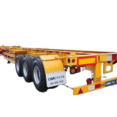 3 eixos Alta qualidade de carga pesada capacidade de reboque peças esqueleto contêiner transporte