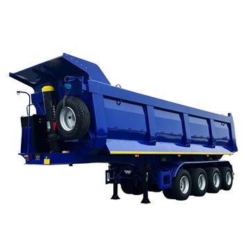 África camião pesado de descarga semi-reboque projetado para o transporte e descarregamento eficientes de materiais a granel e resíduos