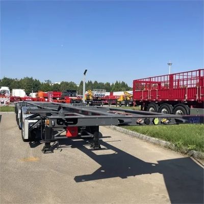 Semirreboque para transporte de contêineres de 40 pés, chassi esquelético, 4 eixos, aço Q345B