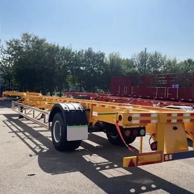 Material de aço 1/2 Eixos Transporte de Contêineres 20 pés 40 pés 45 pés Semirreboque Esqueleto de Aço