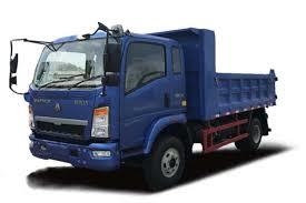 Caminhão de descarga de luz azul 4X2 com capacidade de tanque de combustível 200-300L