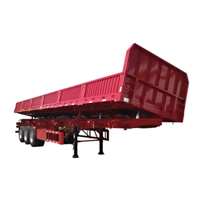 Semi-remolque de transporte de minas de carvão de 3 eixos
