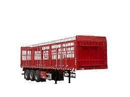 Transporte de animais de criação e semi-reboque de carga pesada