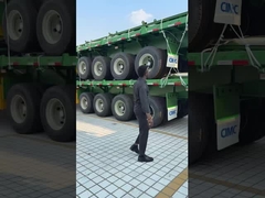 Customizado 3 eixos 60T Carregar 20ft\40ft Container em saco de cimento a granel Cargo Flatbed Trailer